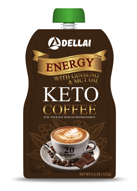 Café KETO Premium Energy con ginseng y aceite MCT